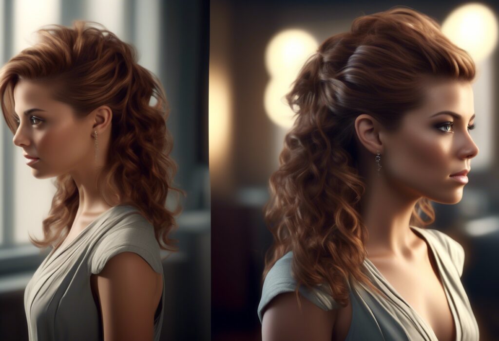 jaka fryzura do sukienki z dekoltem v