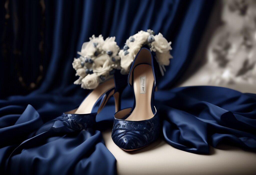 jakie buty do granatowej sukienki na wesele