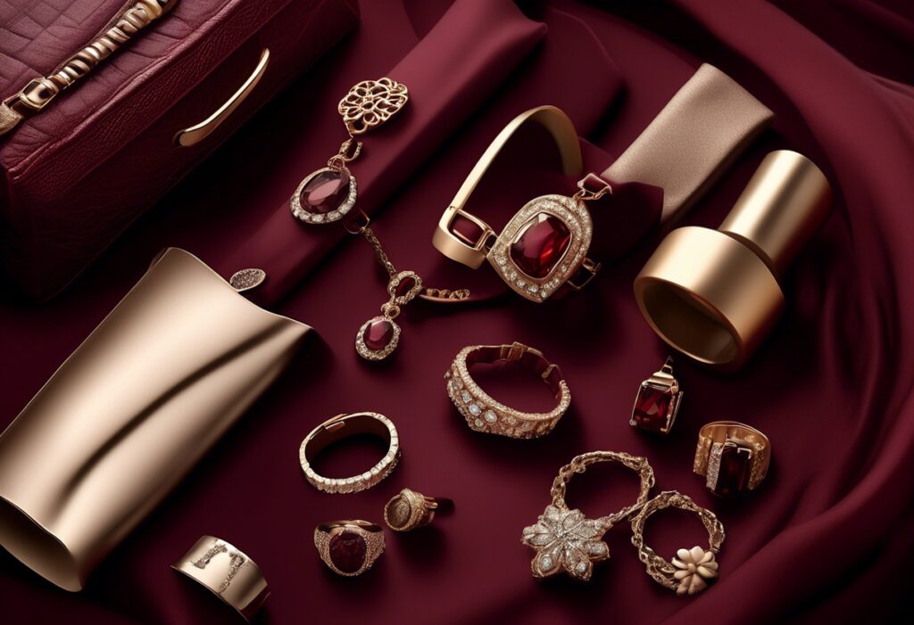 jakie dodatki do bordowej sukienki